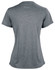 A grey short sleeve tee with a smooth finish and a subtle texture. Features a logo on the back.
