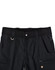 Black Rip-Stop Poly/Cotton Stretch Work Shorts featuring a waistband and multiple pockets. Includes a logo detail.