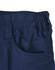 Unisex cotton stretch ripstop work shorts in navy blue, featuring an elastic waistband and side pocket.