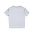 A light grey short-sleeve T-shirt featuring a plain back design and a brand logo.