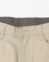 Men's flexi chino pants in a light beige colour, featuring a waistband and pockets, with a logo present.