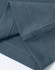 A close-up of a men's premium cotton t-shirt in a muted blue colour, showcasing stitching details and fabric texture.