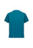 A unisex pulse v-neck scrub top in teal, featuring short sleeves and a logo on the back.