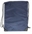 A navy drawstring bag made of durable fabric with reinforced corners and adjustable cords.
