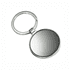 A silver keyring featuring a round mirror, ideal for personal use or as a promotional item.