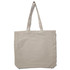 A tote bag in a light beige colour with two sturdy handles and a spacious design. It features a plain surface.