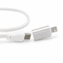 A white 60W fast charging cable with a silver connector, designed for phone and technology devices. It features a logo.