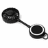 A black rechargeable fan with a magnetic base and a pull-out design. It features a circular fan and a detachable stand.