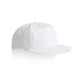 A white Surf Cap featuring a structured design and a curved brim, with a small logo on the side.