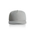 A light grey cap with a structured crown and curved brim, featuring a logo on the front.