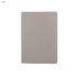 A grey washable paper notebook with a smooth cover and rounded corners, featuring a logo on the front.