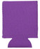 A purple neoprene stubby holder with a collapsible design and a logo.