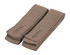 Changeable apron straps in a khaki colour, featuring a textured design and a simple, practical style.