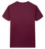 A maroon Saharah dryfit tee shirt in a plain design, featuring a branding logo on the back.