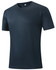 A navy Saharah dryfit tee shirt displayed on a plain background, featuring a subtle logo on the chest area.