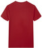 A red Saharah dryfit tee shirt with a simple, unadorned back and a logo on the interior neckline.