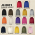 A selection of Arctic hoodies in various colours, including red, royal blue, black, brown, and more. Each hoodie has a logo.