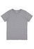 A grey short sleeve t-shirt with a simple design and a logo on the label.