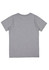 A short sleeve tee in grey with a plain back and a logo on the neck area.
