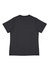A black women's short sleeve tee with a simple design, featuring a logo on the back.
