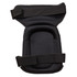 A black thigh-supported knee pad with adjustable straps for secure fitting. The product features soft padding for comfort.