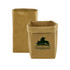 A large kraft paper storage bag in brown with a logo featuring animals on one side. Two bags are displayed.