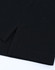 A black cotton/poly pique polo featuring a classic short-sleeve design and a subtle logo.