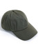 An olive green cotton twill unstructured cap with a curved brim and ventilation holes. Features a logo.