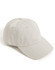 A cotton twill unstructured cap in a light beige colour, featuring a curved brim and a logo.