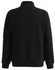 A black unisex premium fleece half zip work sweatshirt featuring a collar and a simple design.