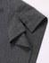 A dark grey ultrafine cotton pique polo featuring a folded sleeve detail and brand logo.