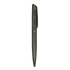 A sleek black metal ball pen with a smooth finish and a clip for easy attachment. It features a minimalist design.