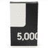 A black and white packaging box for the Zap Pack powerbank, labelled with '5,000mAh'.