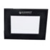 A black 5x7 photo frame with a logo at the top and a blank space for a photo.