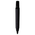 A black permanent marker with a ridged cap, featuring a fine tip for precise writing. It has a logo on the body.