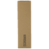 A drink bottle packaged in a brown cardboard box, featuring a simple logo or branding.
