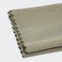 A folded grey cooling towel featuring a textured fabric, suitable for outdoor activities. The towel has a branded logo.