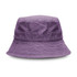A purple bucket hat featuring a textured design and an internal logo. Designed for a relaxed and casual look.