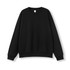 A black oversize crew neck fleece in 4XL and 5XL sizes. The garment has a simple design and features a logo.