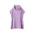 A lavender hooded towel featuring a kangaroo pocket and a branding logo. Made of 380gsm cotton for comfort.