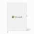 A white A5 smart notebook with a logo on the front cover, featuring a clean design and a ribbon bookmark.