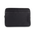 A black neoprene laptop sleeve with a front zip pocket, designed for 16-inch laptops.