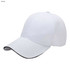 A white six-panel heavy acrylic sandwich cap with a contrasting black peak and a logo on the front.