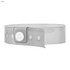 A clear vinyl wristband with a button snap closure and multiple adjustment holes.