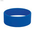 A large dark blue silicone wristband with a smooth finish, featuring a simple design.