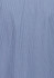 A women's 3/4 sleeve shirt in blue with white vertical stripes, featuring a logo on the design.
