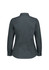 A women's long sleeve shirt in dark grey, featuring a classic collar and button cuffs, with a fitted silhouette.