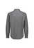 A long sleeve men's shirt in a classic fit featuring a black and white pinstripe pattern and a back view design.