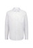 A white long sleeve shirt with a classic fit, featuring a button-down front and a single chest pocket.