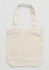A cream canvas tote bag with long straps, featuring a simple design and no visible embellishments.